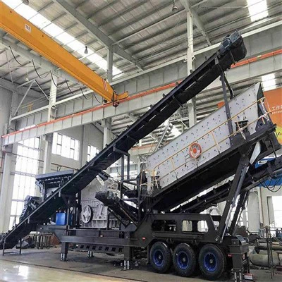 Gwasgydd symudol wedi'i osod ar deiar ar gyfer mwynau